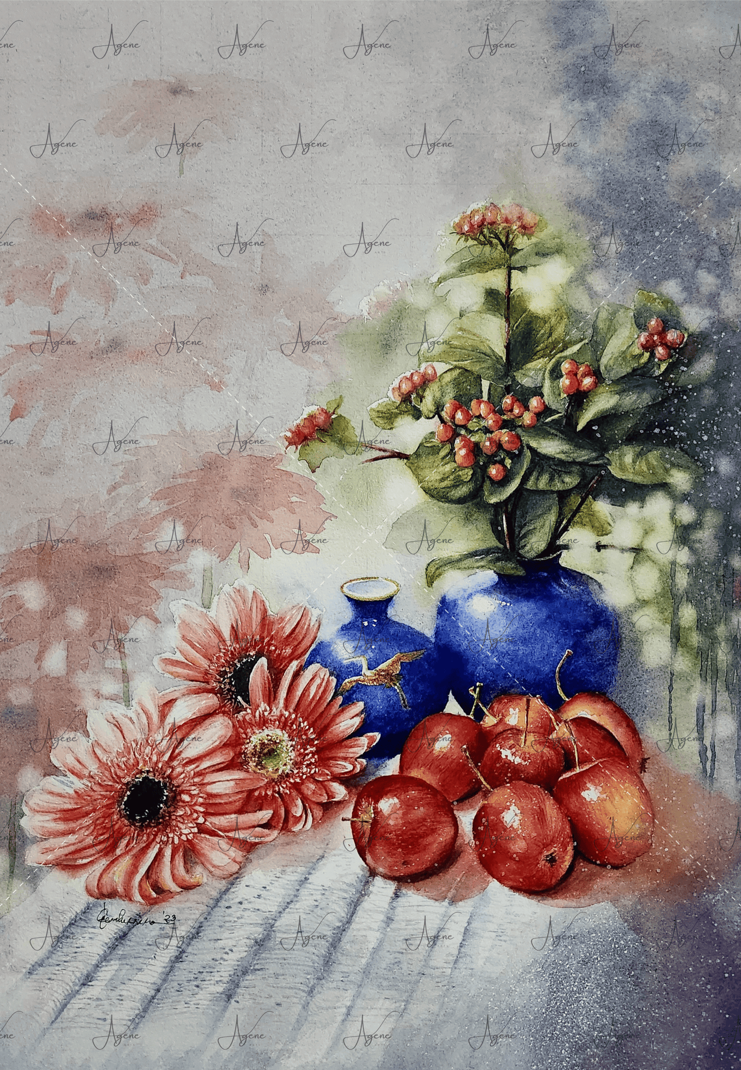 Blue jars